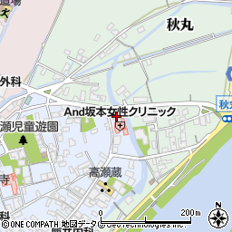熊本県玉名市高瀬35周辺の地図