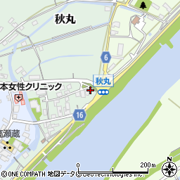 熊本県玉名市秋丸283周辺の地図