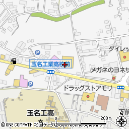 株式会社ヒライ　スーパーキッド玉名店周辺の地図