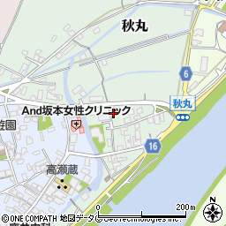 熊本県玉名市秋丸262周辺の地図