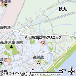 熊本県玉名市高瀬32周辺の地図