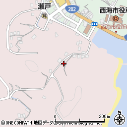 長崎県西海市大瀬戸町瀬戸福島郷1383周辺の地図