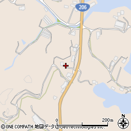 長崎県長崎市琴海形上町213周辺の地図