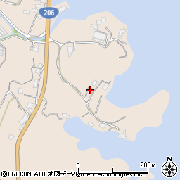 長崎県長崎市琴海形上町265周辺の地図