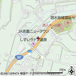 熊本県菊池市泗水町吉富2865周辺の地図