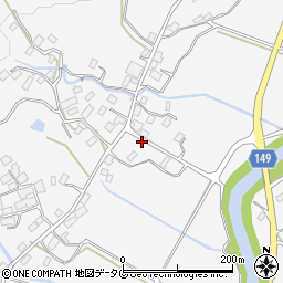 熊本県阿蘇市的石1083-1周辺の地図