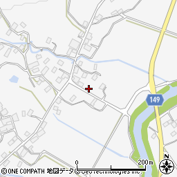 熊本県阿蘇市的石1077-4周辺の地図
