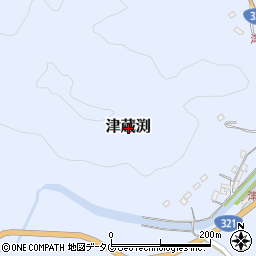 高知県四万十市津蔵渕周辺の地図