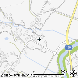 熊本県阿蘇市的石1077周辺の地図