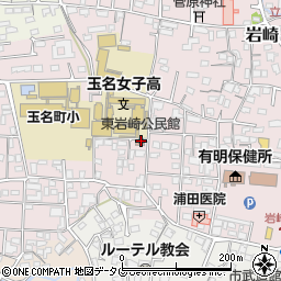 東岩崎公民館周辺の地図