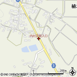 内村正院入口周辺の地図