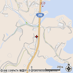 長崎県長崎市琴海形上町316周辺の地図