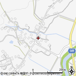 熊本県阿蘇市的石1080周辺の地図