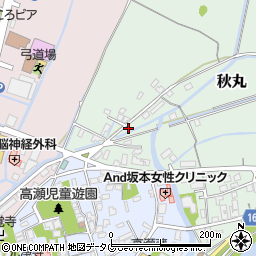 熊本県玉名市秋丸10周辺の地図