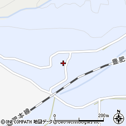 大分県竹田市荻町高城周辺の地図