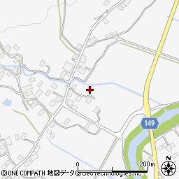 熊本県阿蘇市的石1060周辺の地図