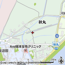 熊本県玉名市秋丸217周辺の地図
