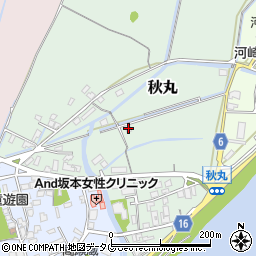 熊本県玉名市秋丸217-2周辺の地図