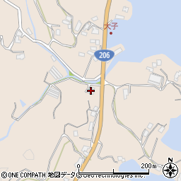 長崎県長崎市琴海形上町319周辺の地図