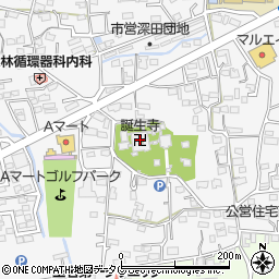 誕生寺周辺の地図
