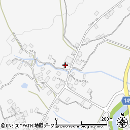 熊本県阿蘇市的石876周辺の地図