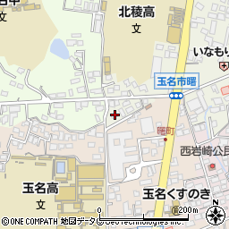 熊本県玉名市立願寺195周辺の地図