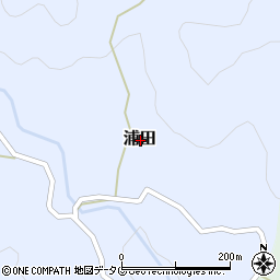 熊本県玉名郡玉東町浦田周辺の地図