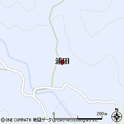 熊本県玉東町（玉名郡）浦田周辺の地図