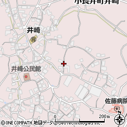 長崎県諫早市小長井町井崎周辺の地図