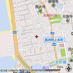 熊本県長洲町（玉名郡）長洲周辺の地図