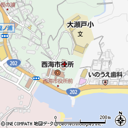 長崎県西海市大瀬戸町瀬戸樫浦郷2221周辺の地図