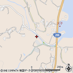 長崎県長崎市琴海形上町336周辺の地図