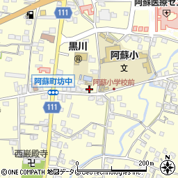 熊本県阿蘇市黒川1508周辺の地図