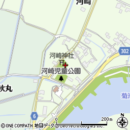 河崎公民館周辺の地図