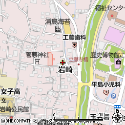 いぼ観音堂周辺の地図