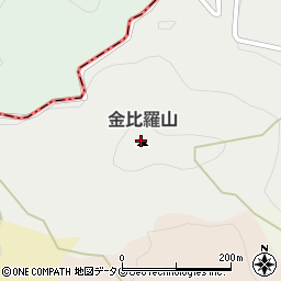 金比羅山周辺の地図