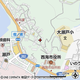 長崎県西海市大瀬戸町瀬戸樫浦郷2632周辺の地図