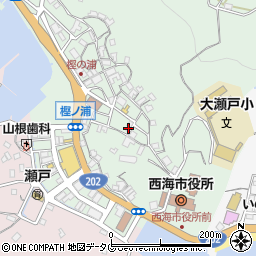 長崎県西海市大瀬戸町瀬戸樫浦郷2341周辺の地図