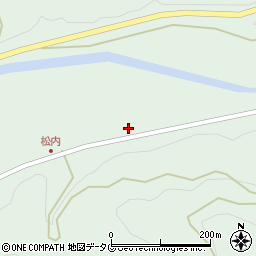 因尾釜茶工場周辺の地図