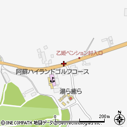 乙姫ペンション村入口周辺の地図