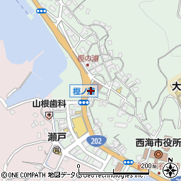 長崎県西海市大瀬戸町瀬戸樫浦郷2291周辺の地図