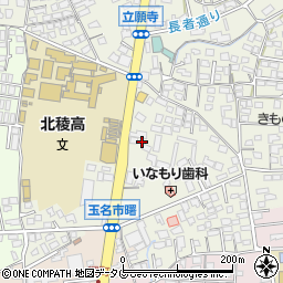 熊本県玉名市立願寺185周辺の地図