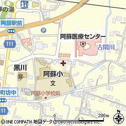阿蘇中央薬局周辺の地図