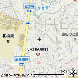 熊本県玉名市立願寺162周辺の地図