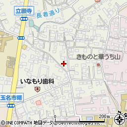 熊本県玉名市立願寺109-3周辺の地図