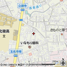 熊本県玉名市立願寺164-4周辺の地図