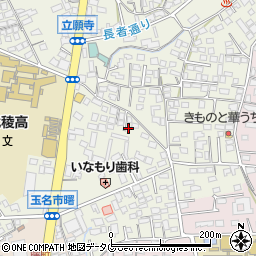 熊本県玉名市立願寺164-5周辺の地図