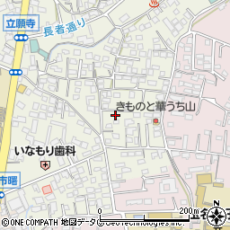 熊本県玉名市立願寺20周辺の地図