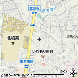 熊本県玉名市立願寺176周辺の地図