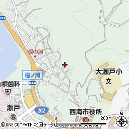長崎県西海市大瀬戸町瀬戸樫浦郷258周辺の地図
